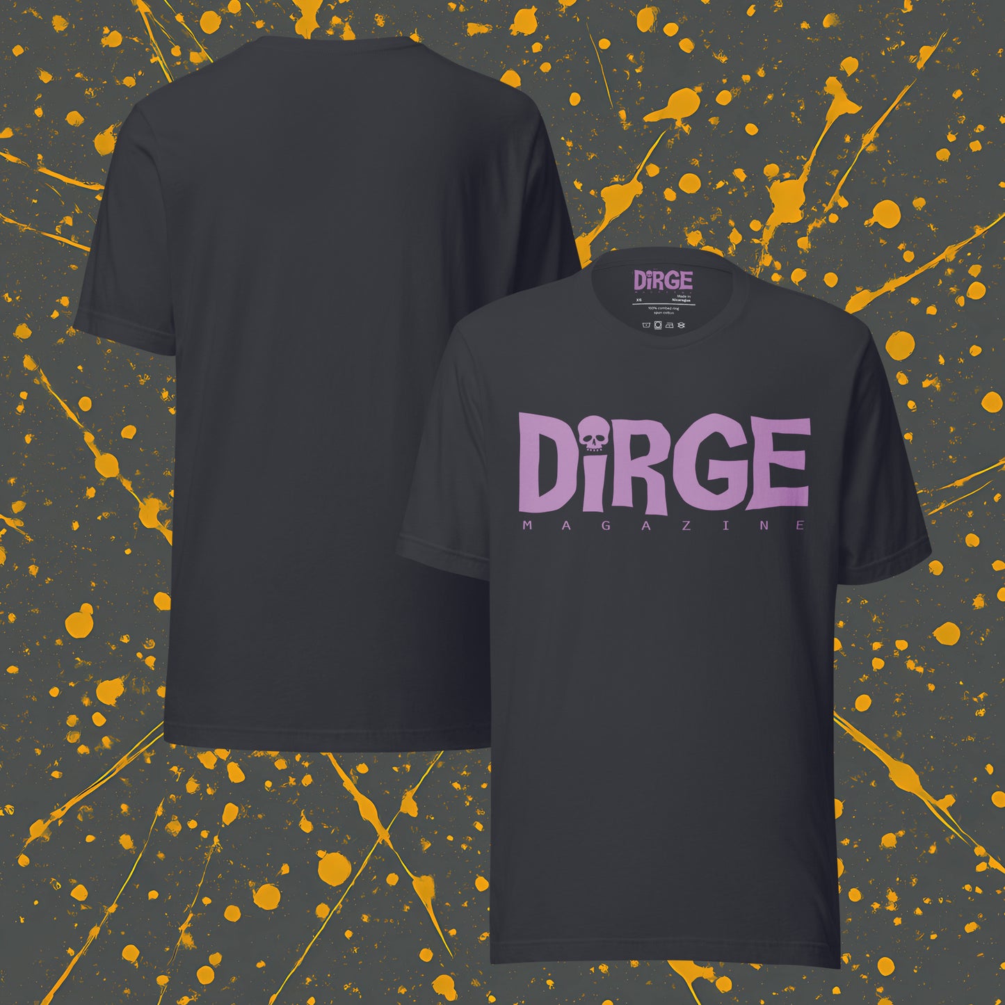 Dirge Puce Front Logo Tee