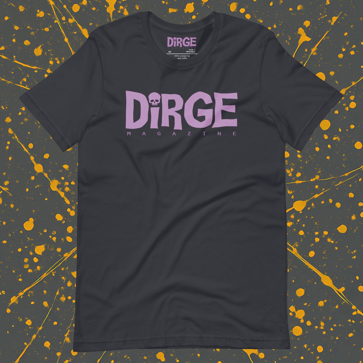 Dirge Puce Front Logo Tee