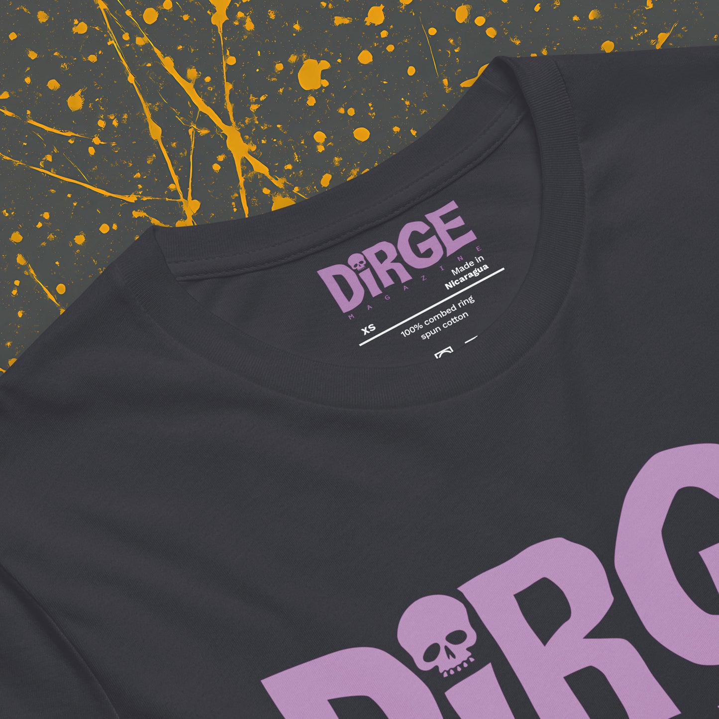 Dirge Puce Front Logo Tee