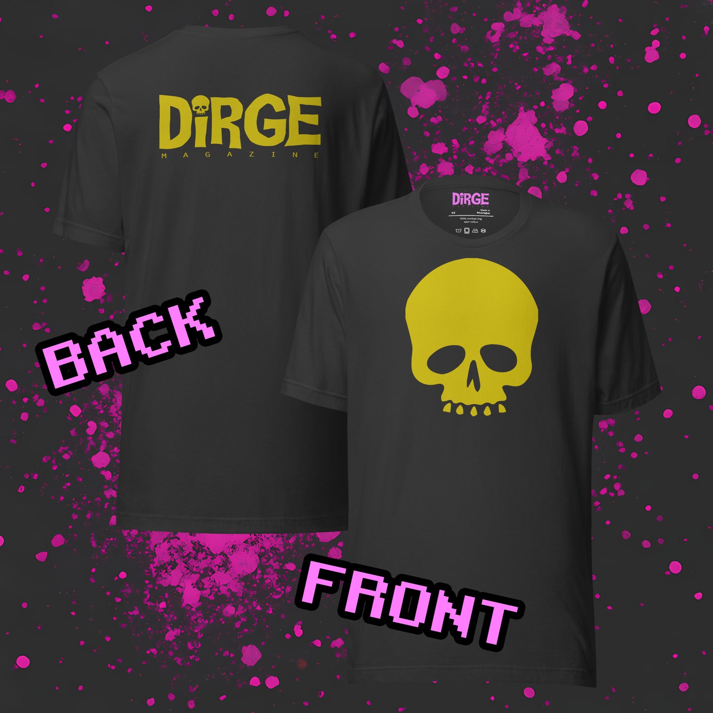 Dirge Infinity Mustard Two-Side Tee