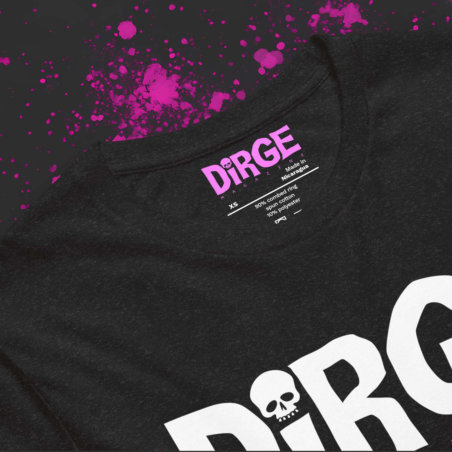 Dirge Classic White Front Logo Tee