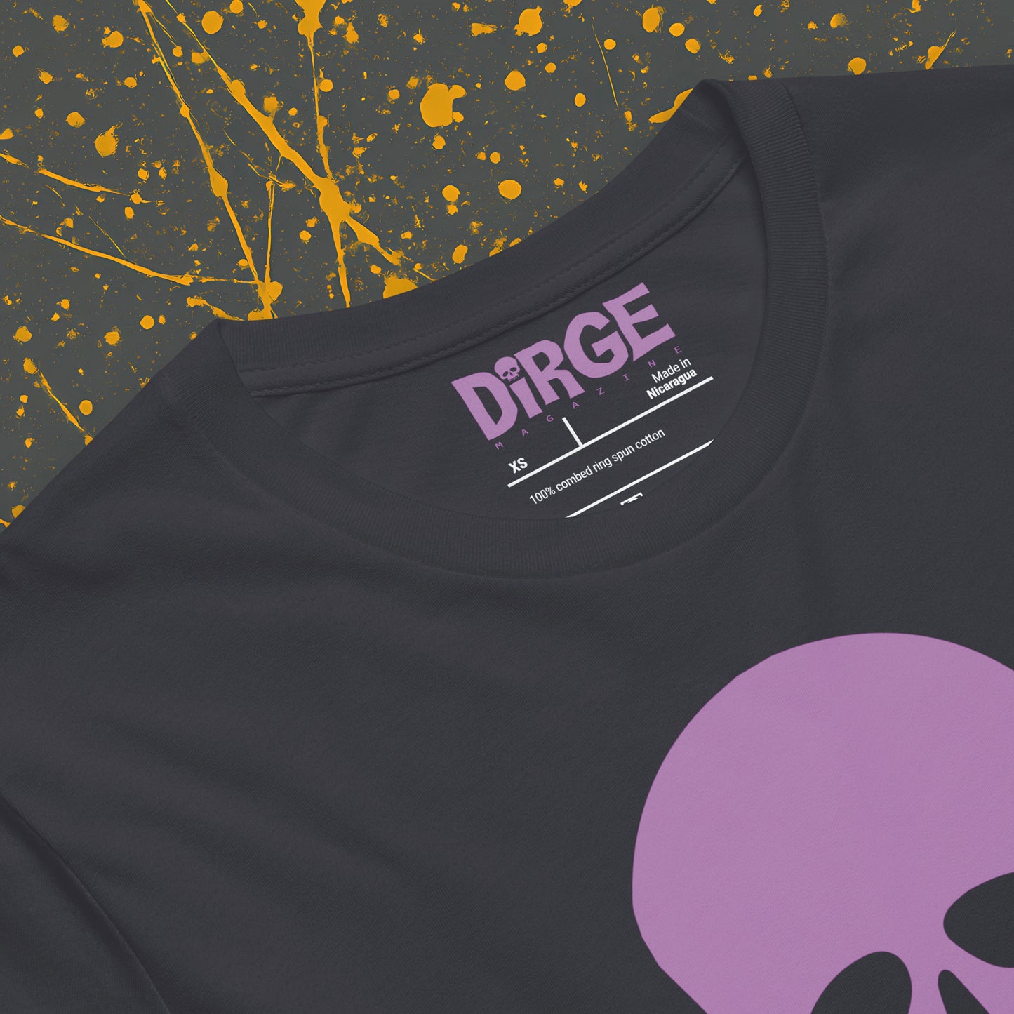 Dirge Pink Bony Club Skull Tee
