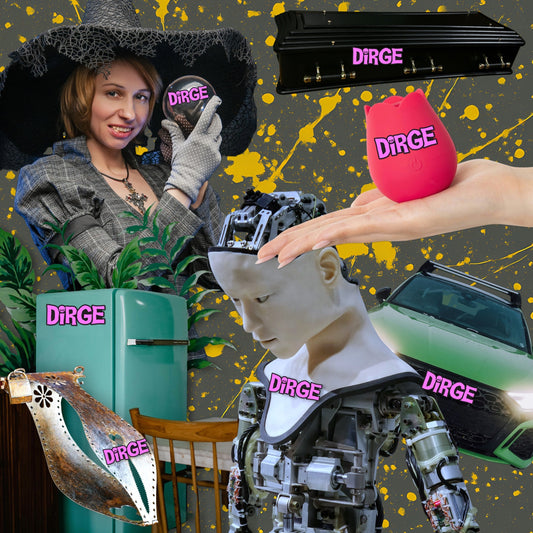 Dirge Acid Pink Logo Magnet