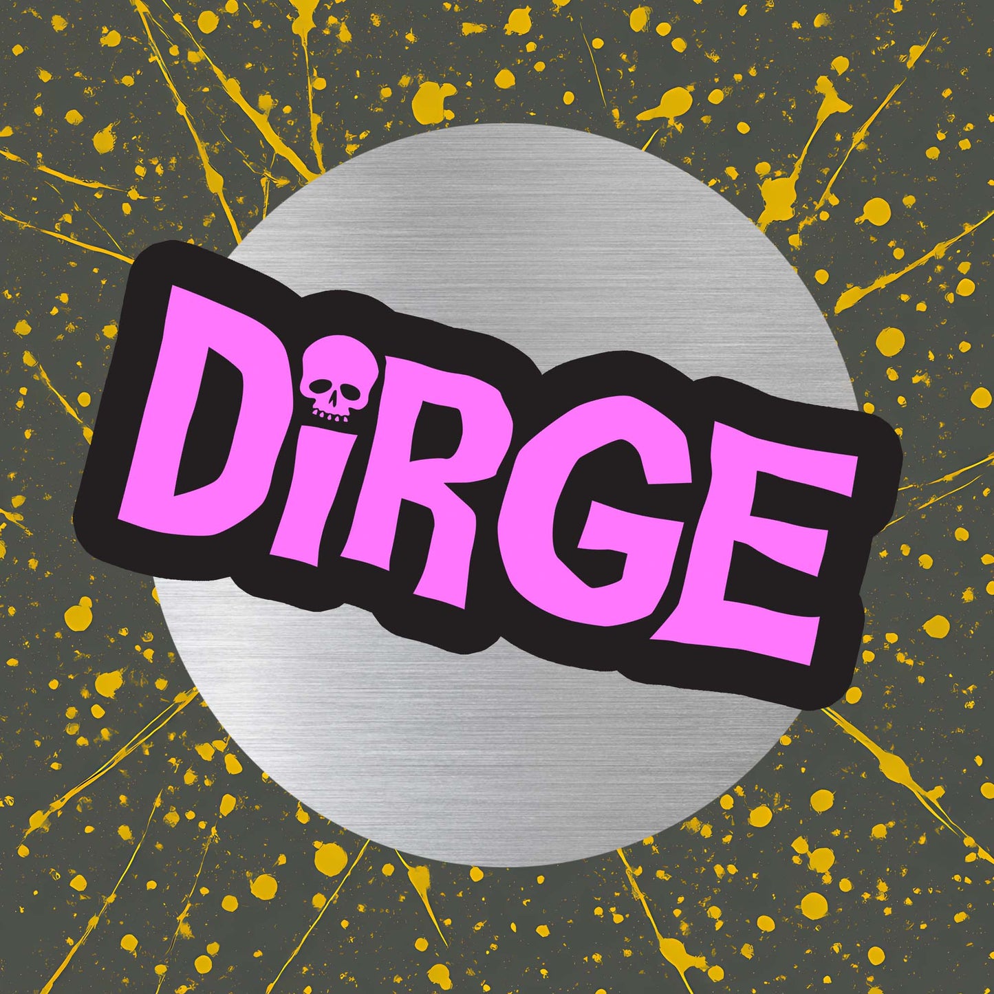 Dirge Acid Pink Logo Magnet