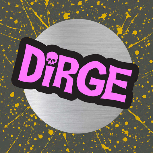 Dirge Acid Pink Logo Magnet